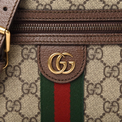 Gucci GG Supreme Monogram Web Mini Ophidia Messenger Brown 10 of 11