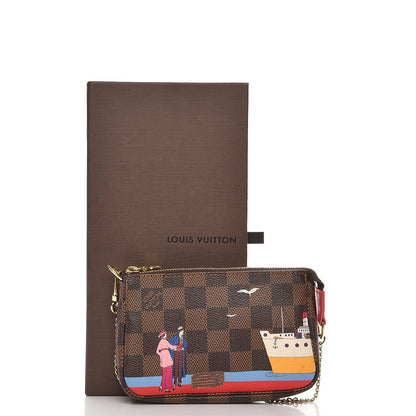 Louis Vuitton Damier Ebene 2016 Christmas Animation Mini Pochette Accessories 9 of 9