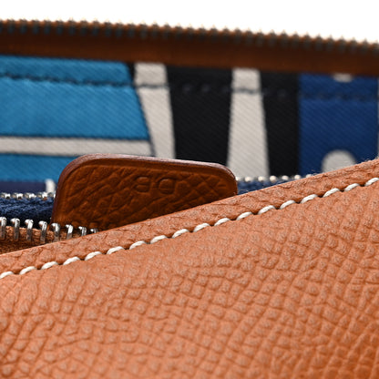 Hermes Epsom Silk'in Compact Wallet Gold 7 of 8