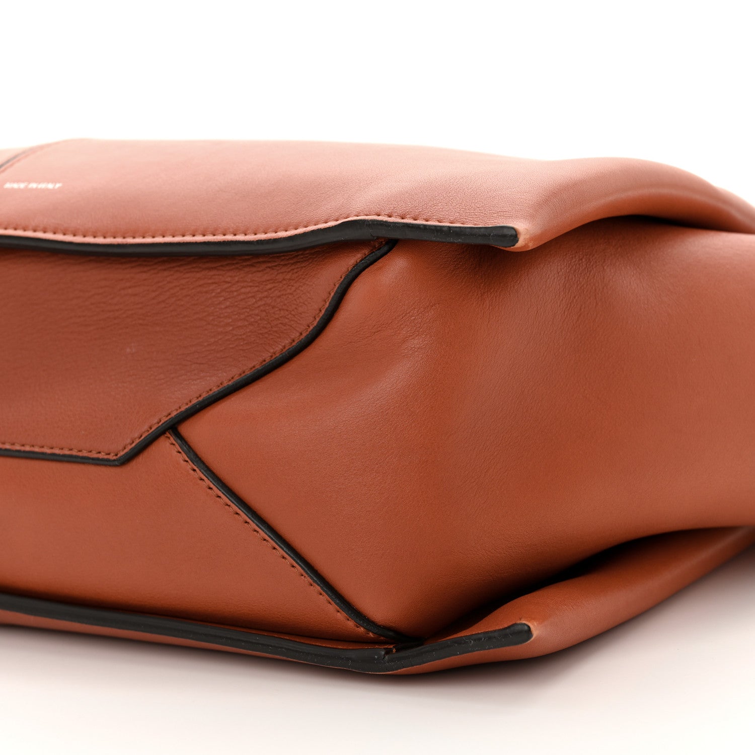 Celine Calfskin Medium Tri-Fold Bag Brick 10 of 15