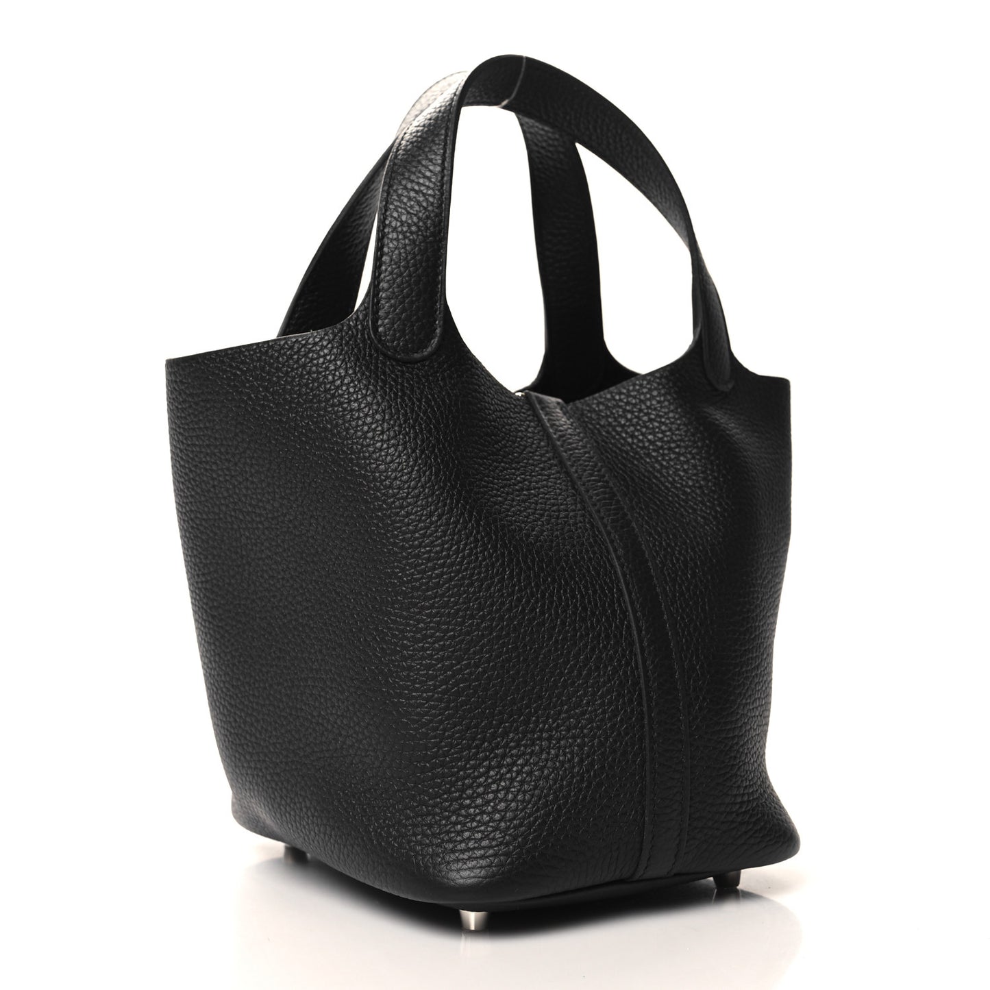 Taurillon Clemence Picotin Lock 18 PM Black