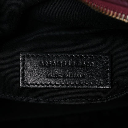 Saint Laurent Calfskin Matelasse Monogram Lou Camera Bag Dark Legion Red 7 of 12