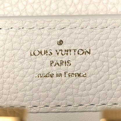 Louis Vuitton Taurillon Ayers Capucines Mini White Snow White 6 of 10