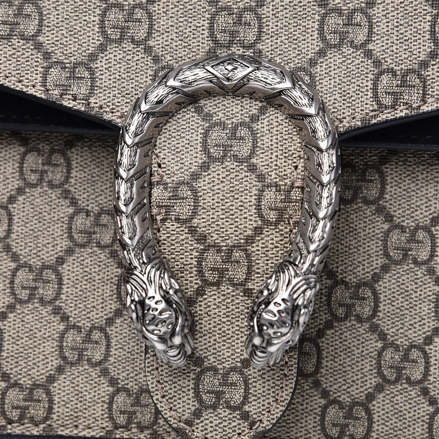 Gucci GG Supreme Monogram Small Dionysus Shoulder Bag Black 12 of 14