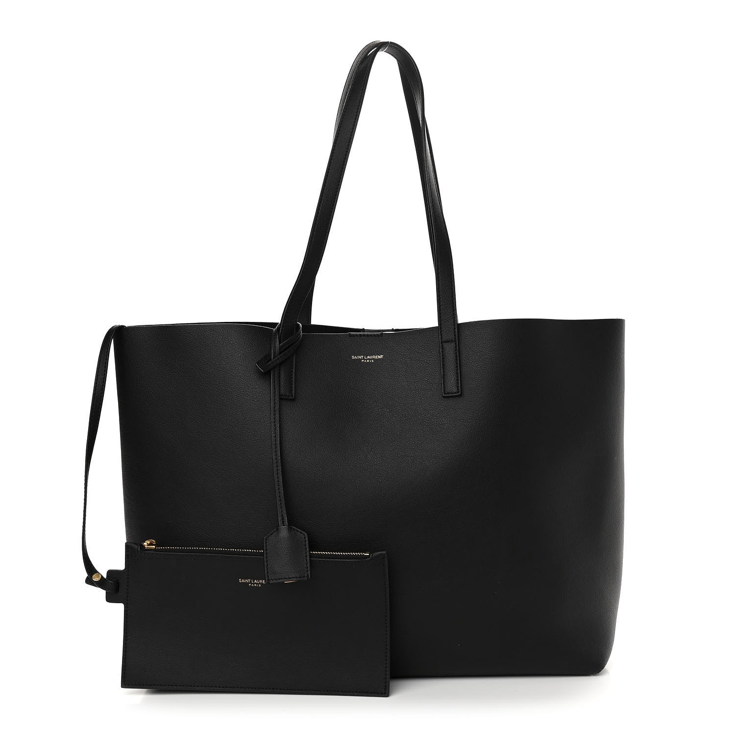 Saint Laurent Calfskin Large Shopping Tote Black 1 of 11
