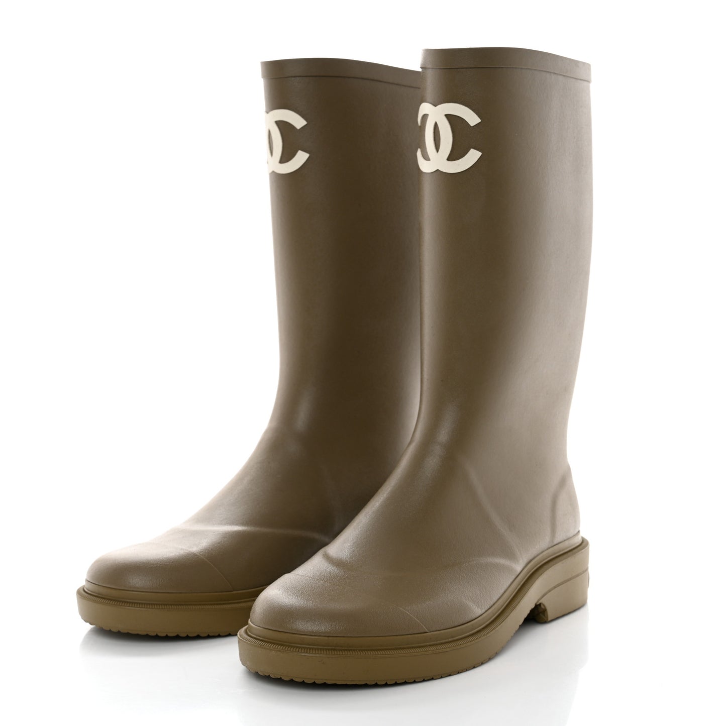 Caoutchouk CC High Boots 39 Dark Beige