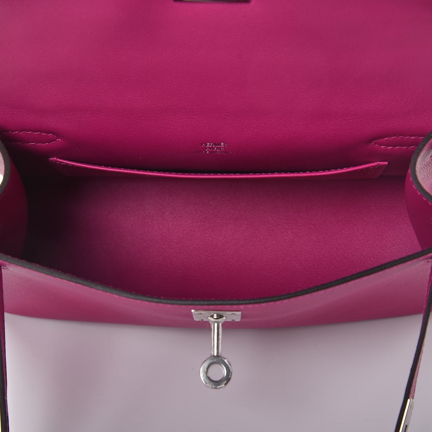 Hermes Swift Kelly Pochette Clutch Rose Pourpre 5 of 24