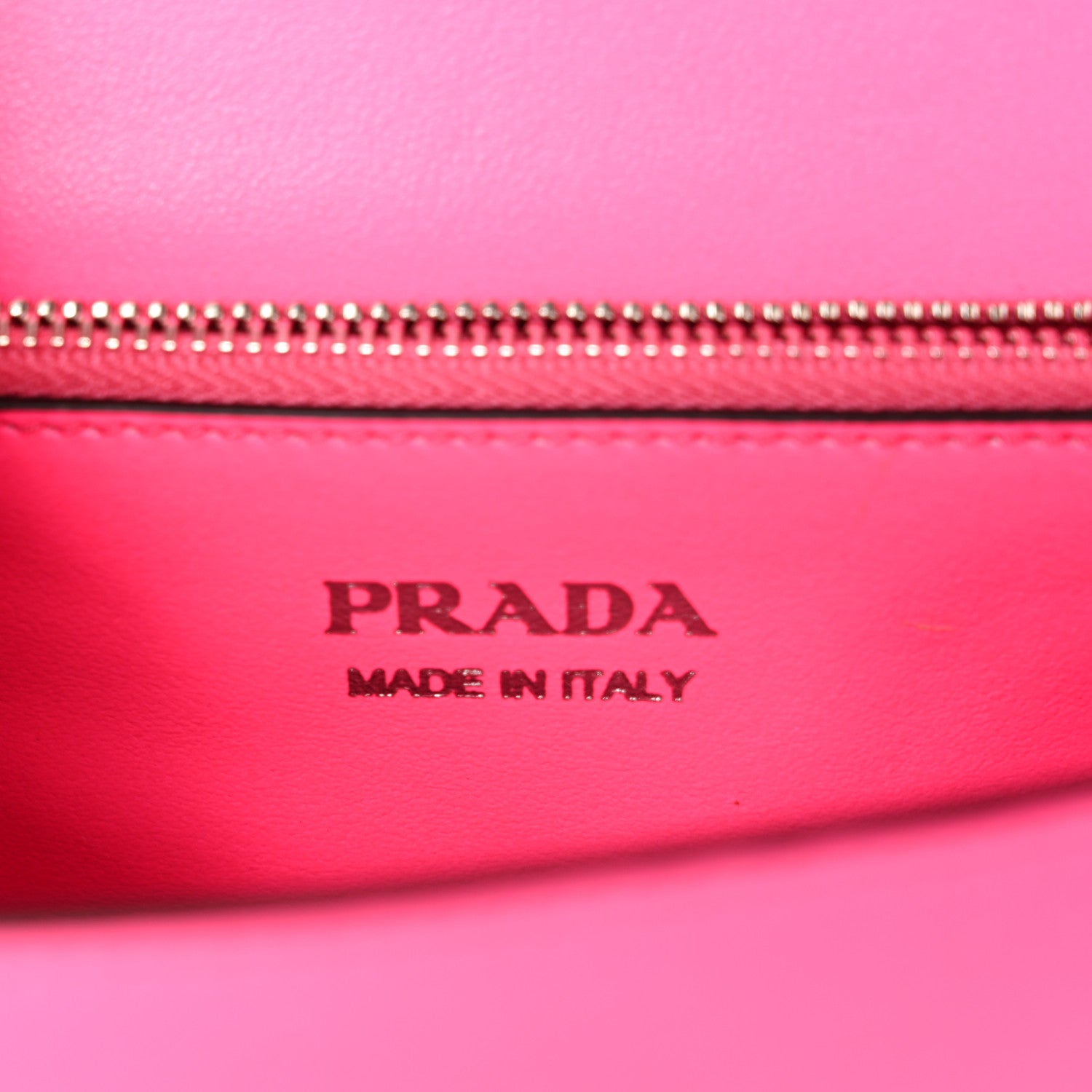 Prada Saffiano City Calfskin Studded Large Elektra Shoulder Bag Fuchsia Black 6 of 9