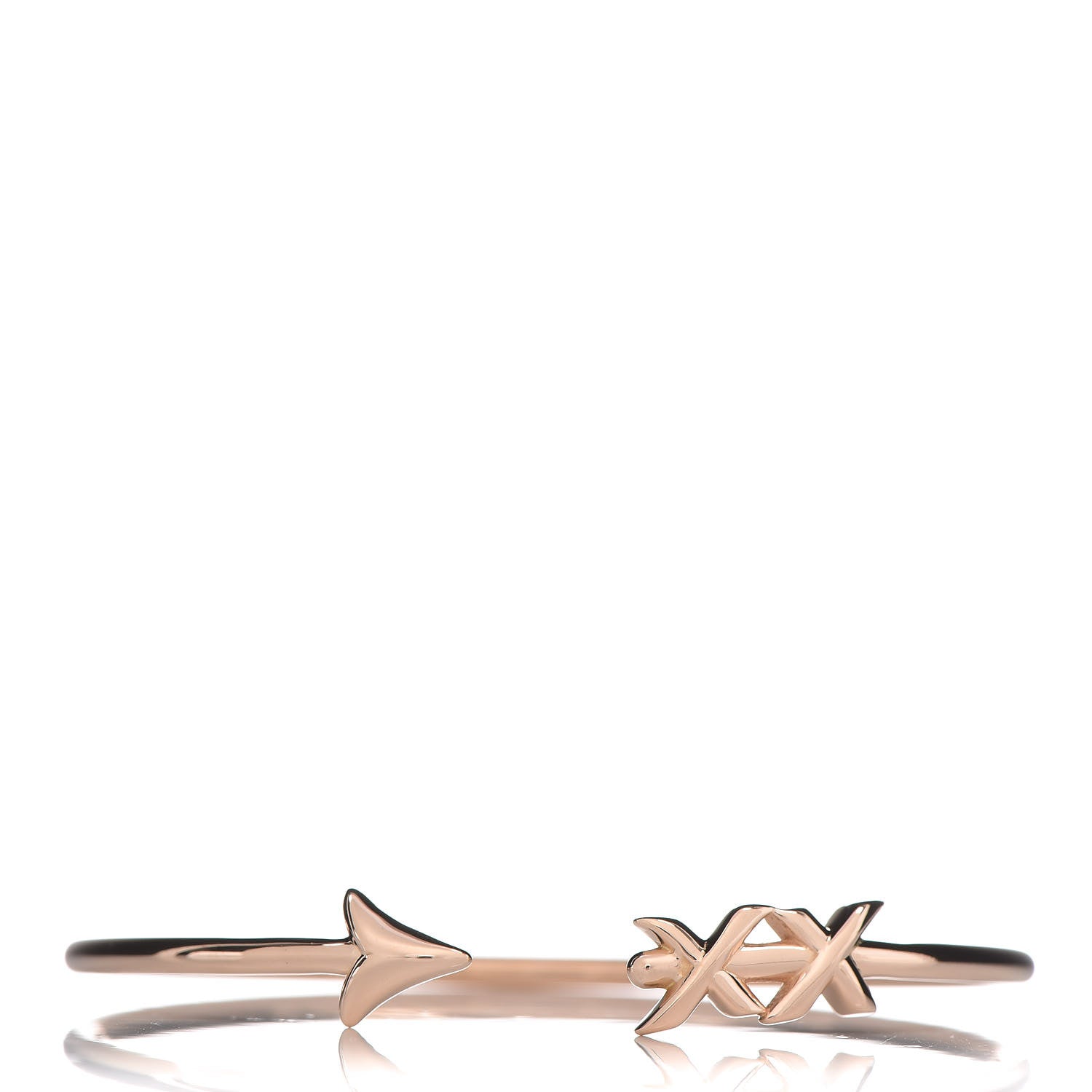 Tiffany 18K Rose Gold Paloma's Graffiti Arrow Cuff Bracelet 1 of 4