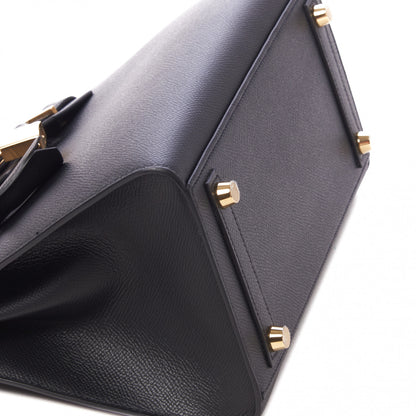 Hermes Madame Calfskin Birkin Sellier 25 Black 6 of 31