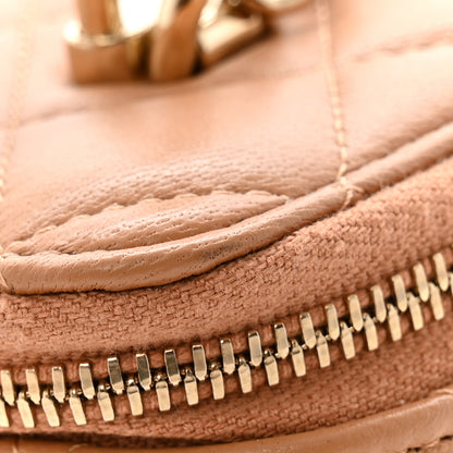 Chanel Lambskin Quilted Small Top Handle Vanity Case With Chain Beige 11 of 11