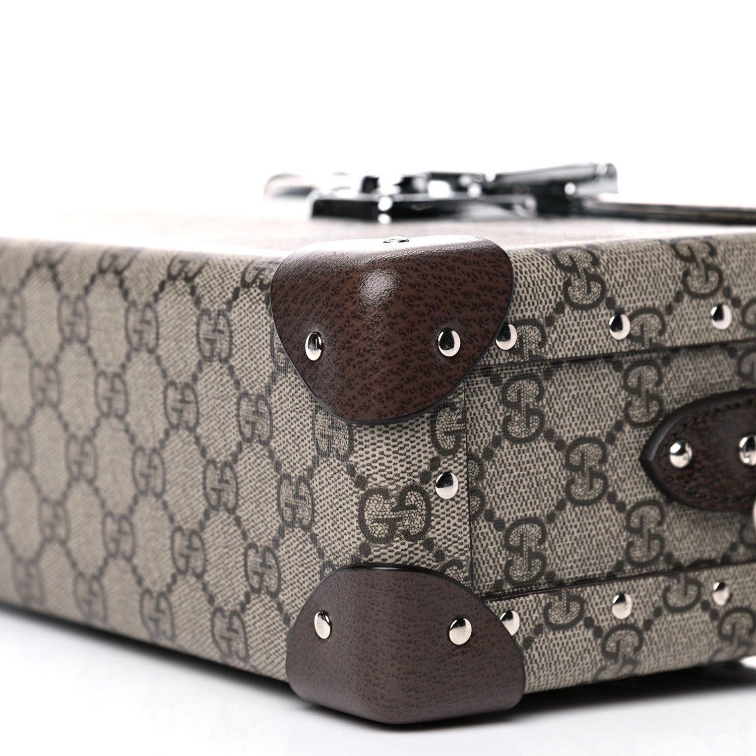 Gucci GG Supreme Monogram Globe-Trotter Beauty Case Brown 10 of 14