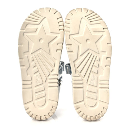 Christian Dior Metallic Dioract Sandals 38 Silver 5 of 8