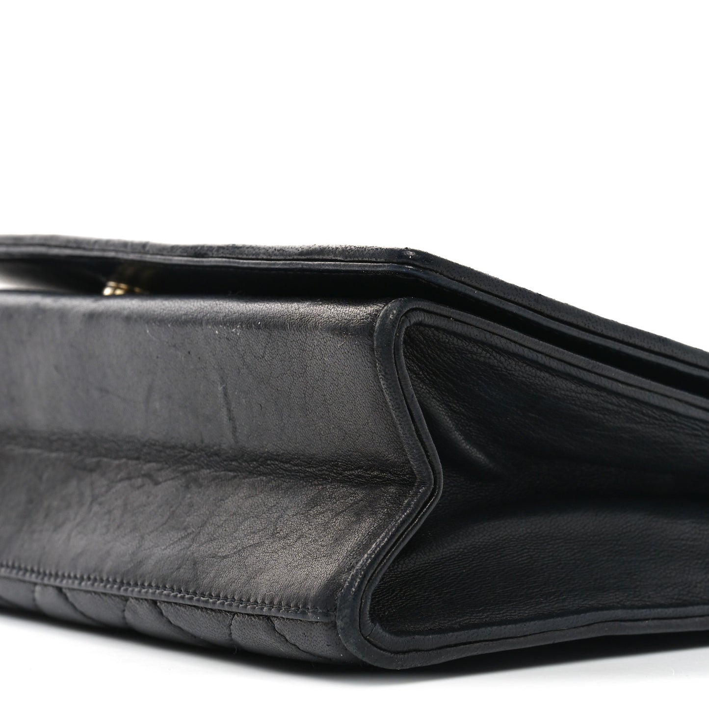 Lambskin Quilted CC Small Single Flap Black