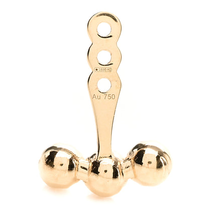 Gucci 18K Yellow Gold Pearl Single GG Running Earring 3 of 4