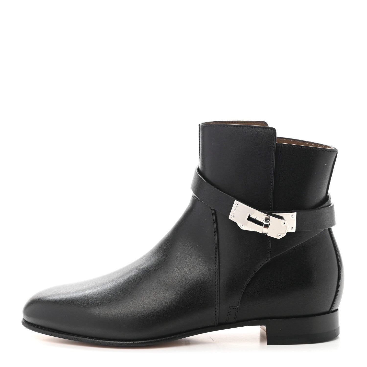 Hermes Calfskin Neo Low Boots 38 Black 1 of 9