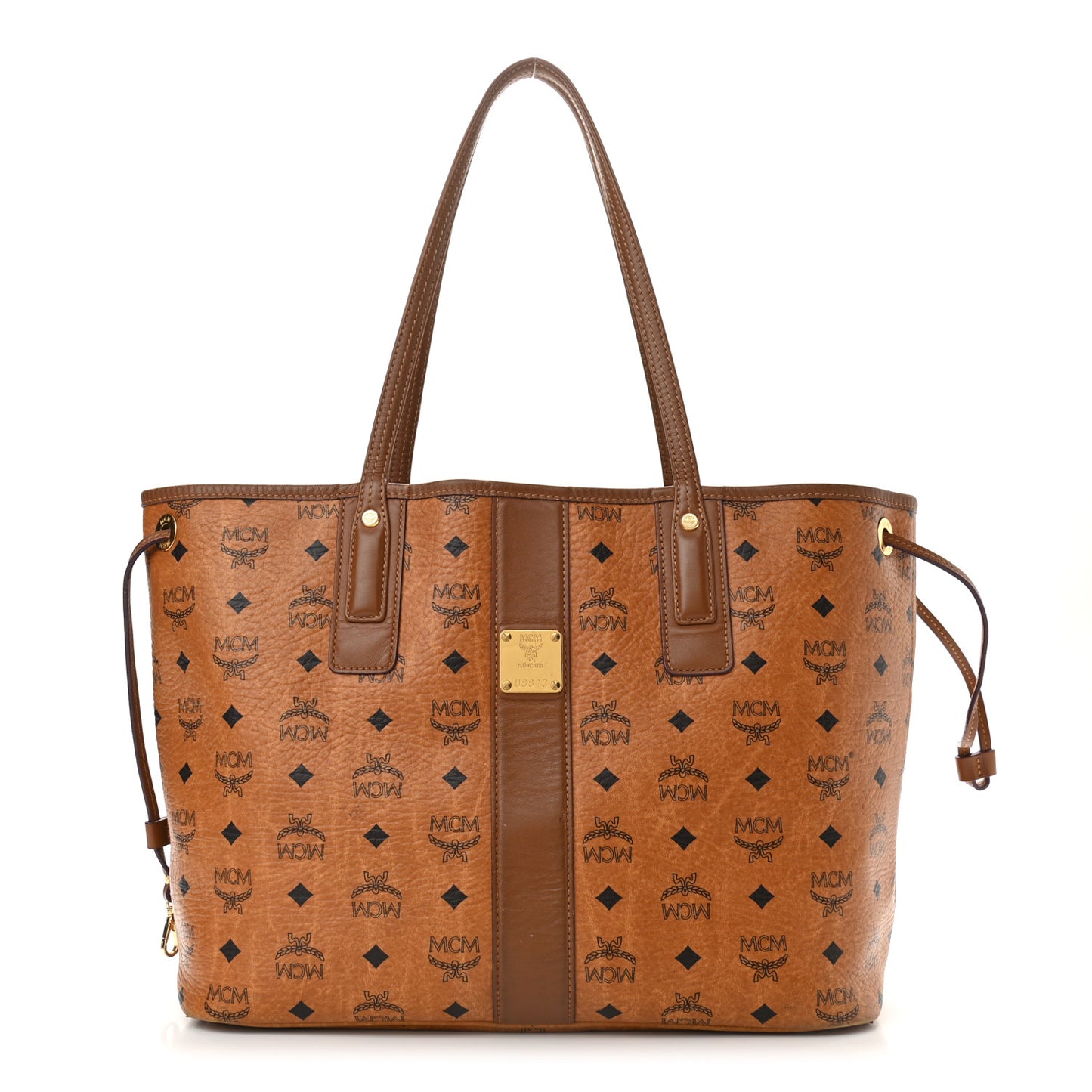 Visetos Medium Liz Reversible Shopper Tote Cognac