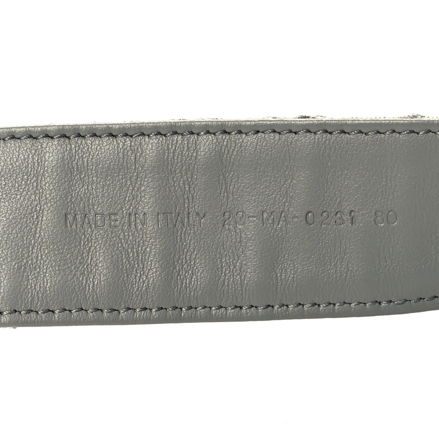 Christian Dior Oblique 30 Montaigne 35mm Belt 80 32 Gris 6 of 6