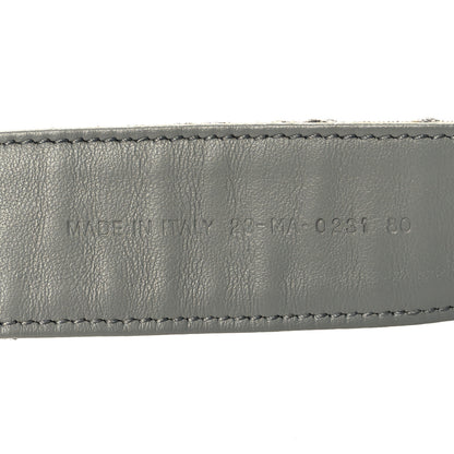 Christian Dior Oblique 30 Montaigne 35mm Belt 80 32 Gris 6 of 6
