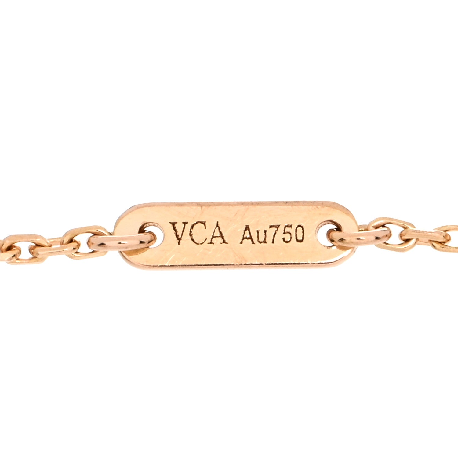 Van Cleef & Arpels 18K Rose Gold Carnelian Sweet Alhambra Bracelet 4 of 5
