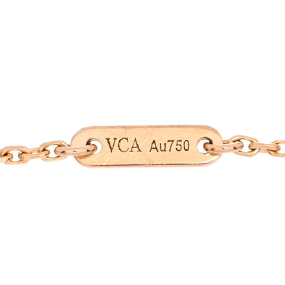 Van Cleef & Arpels 18K Rose Gold Carnelian Sweet Alhambra Bracelet 4 of 5
