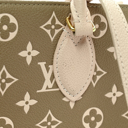 Louis Vuitton Empreinte Monogram Spring In The City Onthego MM Kaki Beige Cream 11 of 13