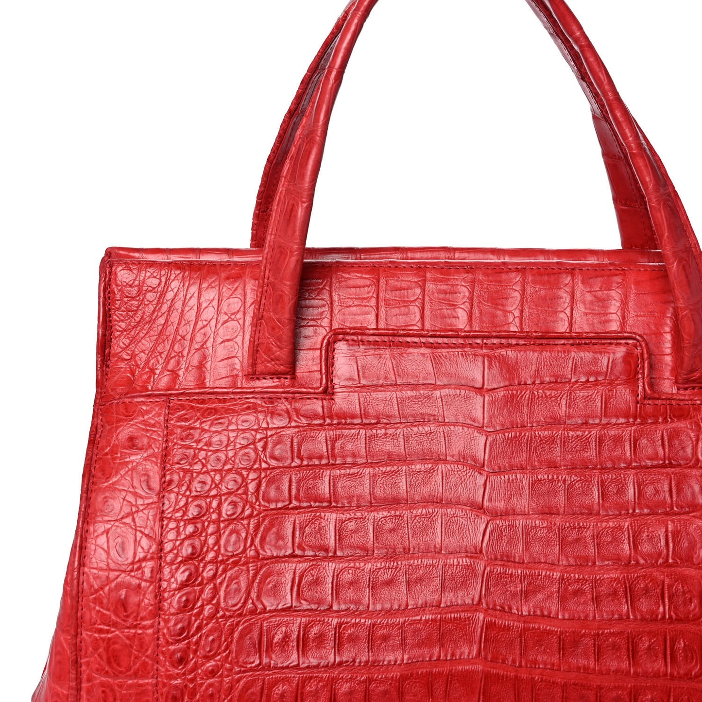 Crocodile Tote Red