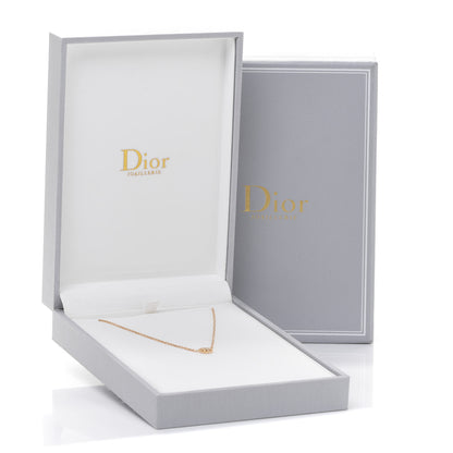 Christian Dior 18K Yellow Gold Diamond XS Rose Des Vents Necklace 7 of 7
