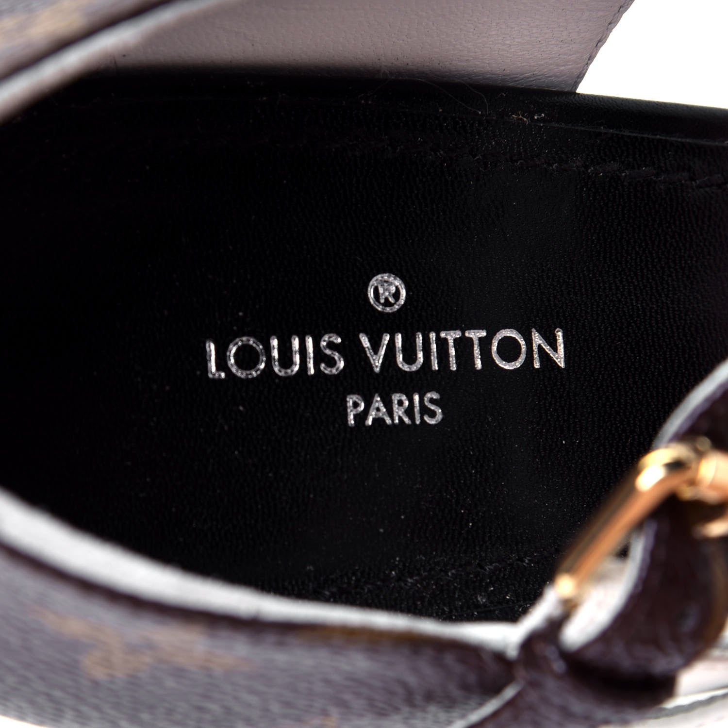 Louis Vuitton Calfskin Monogram Matchmake Cross Sandals 38 Black White 9 of 10