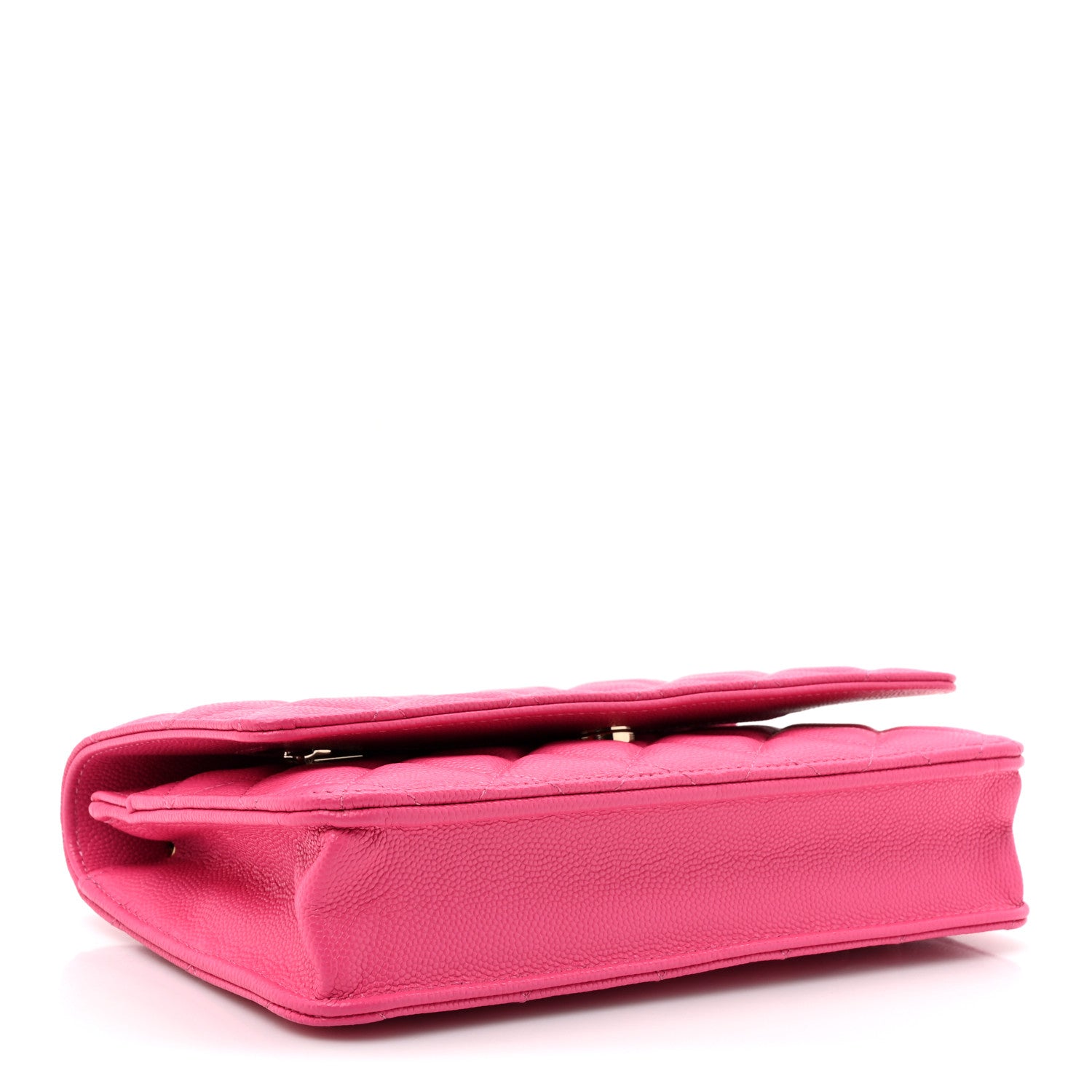 Chanel Caviar Quilted Wallet on Chain WOC Dark Pink 4 of 12