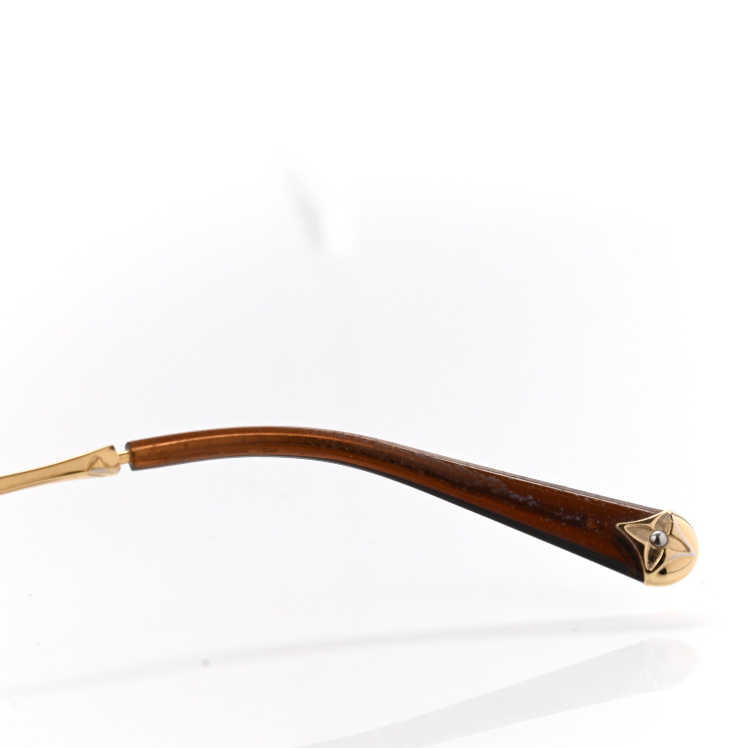 Louis Vuitton Metal Mimosa Sunglasses Z0378U Gold 7 of 8