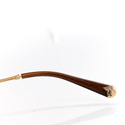 Louis Vuitton Metal Mimosa Sunglasses Z0378U Gold 7 of 8