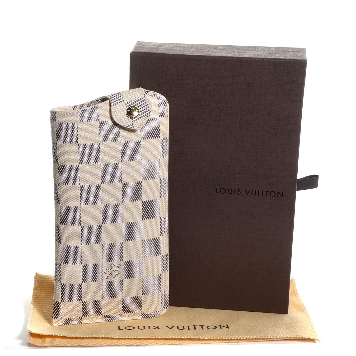 Louis Vuitton Damier Azur Sunglasses Case MM 7 of 7