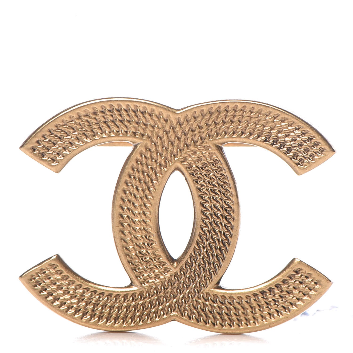 Chanel Metal CC Brooch Gold 1 of 5