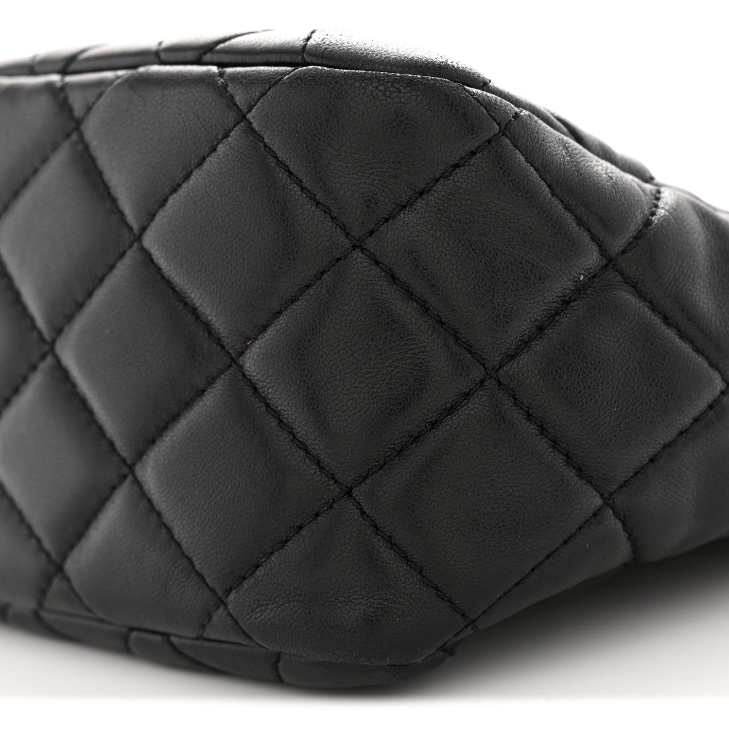 Chanel Lambskin Quilted Small Pearl Crush Hobo Black 10 of 14