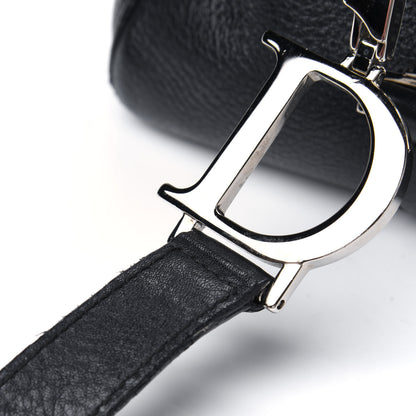 Christian Dior Calfskin Logo Charms Boston Black 19 of 21