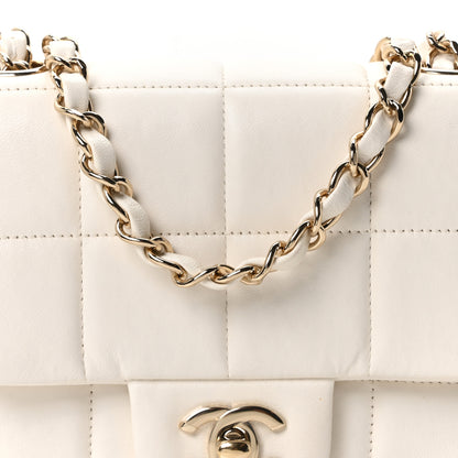 Chanel Lambskin Resin Crystal Square Quilted Monacoco Mini Square Flap White 8 of 11