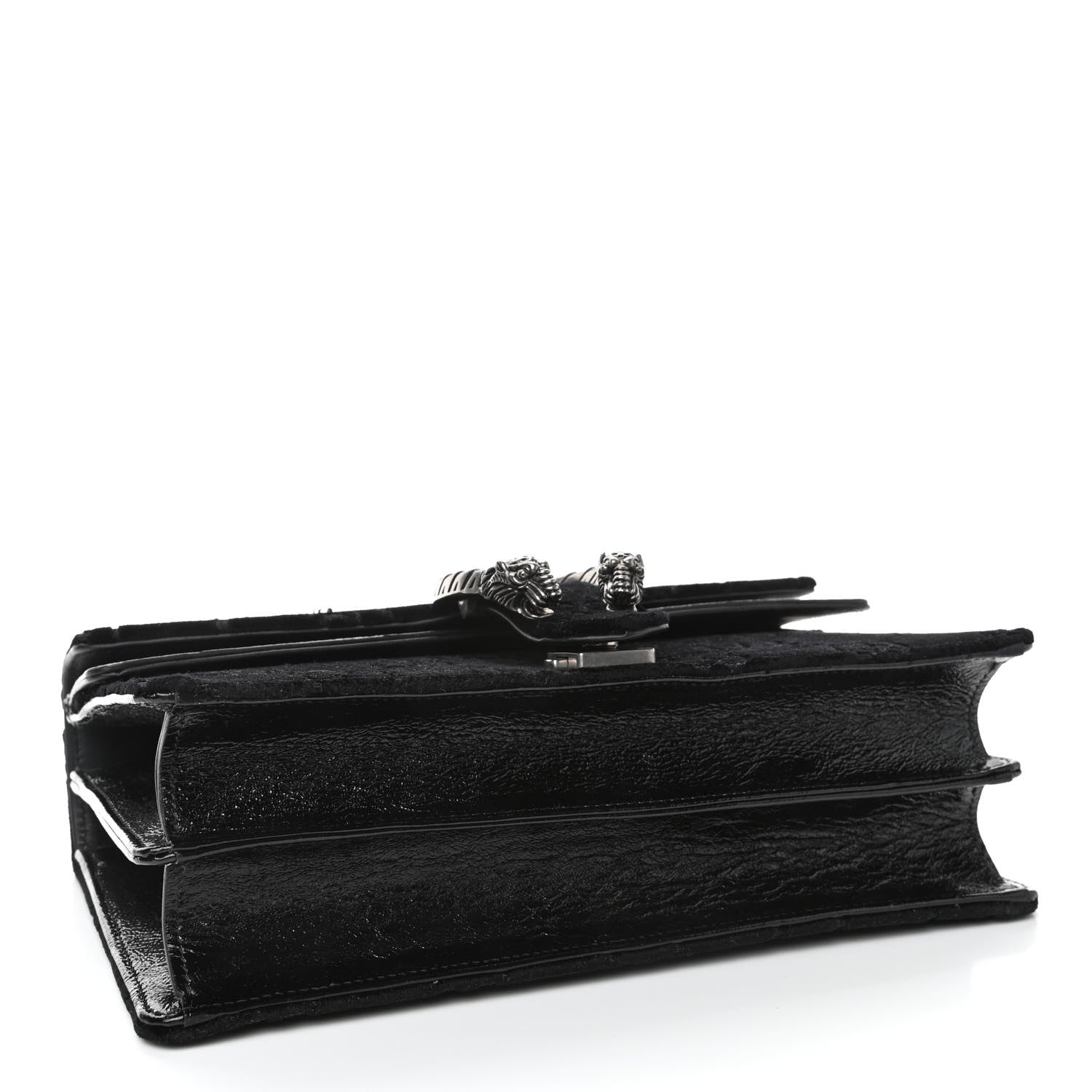 Gucci Velvet GG Monogram Small Dionysus Shoulder Bag Black 3 of 4
