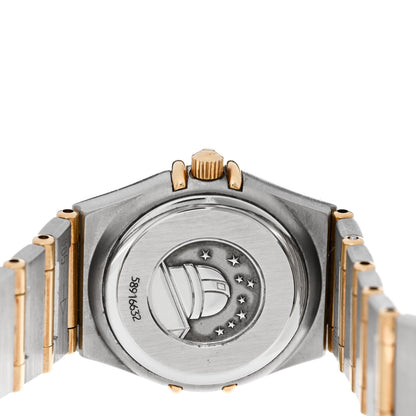 Omega Stainless Steel 18K Yellow Gold Diamond Mother of Pearl 22mm Constellation Quartz Watch 1262.75 4 of 4