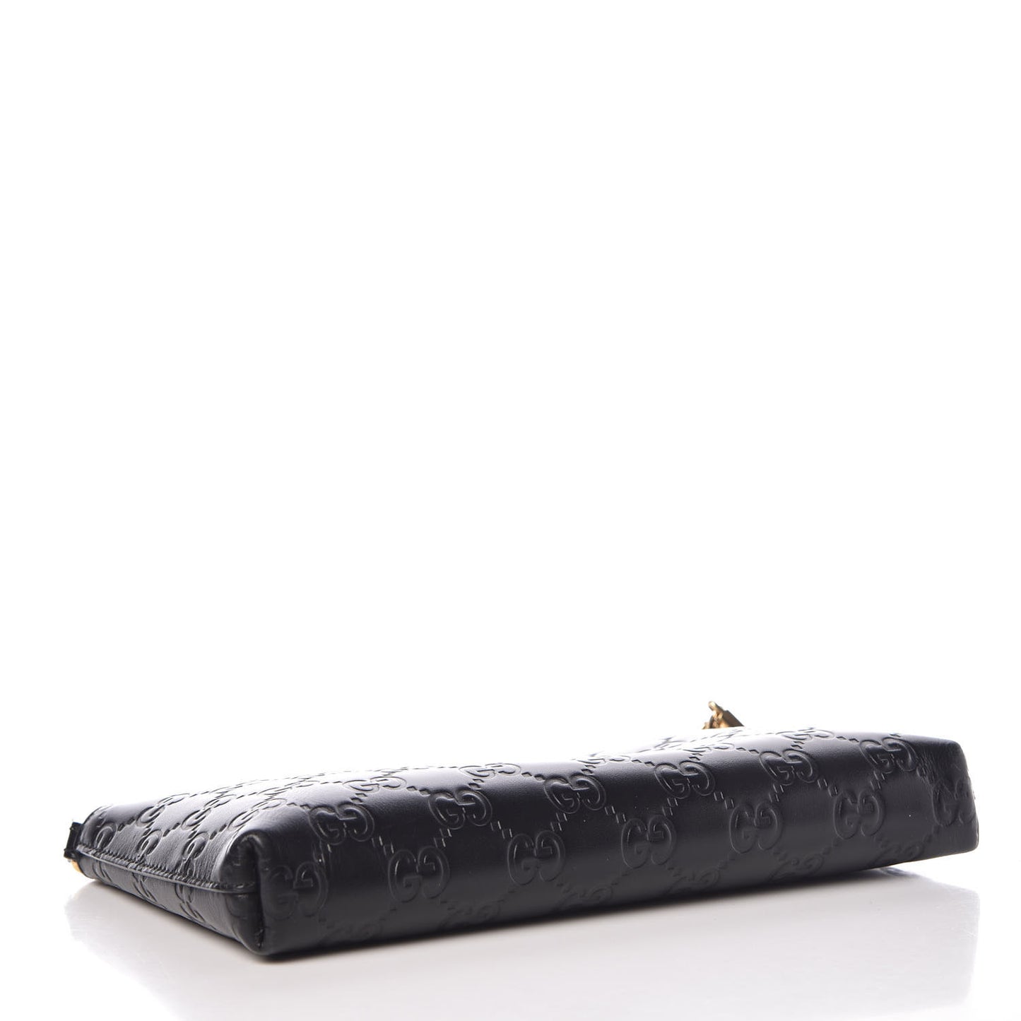 Guccissima Signature Wrist Wallet Black