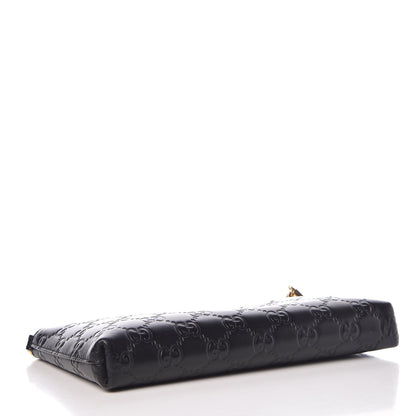 Gucci Guccissima Signature Wrist Wallet Black 4 of 10