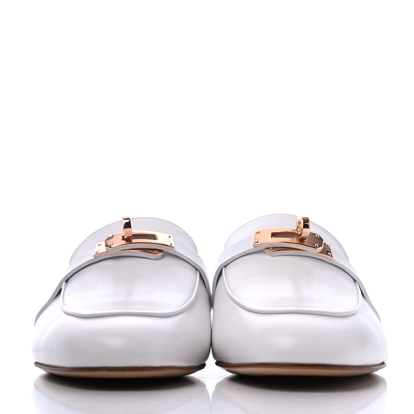Calfskin Oz Mules 39.5 White