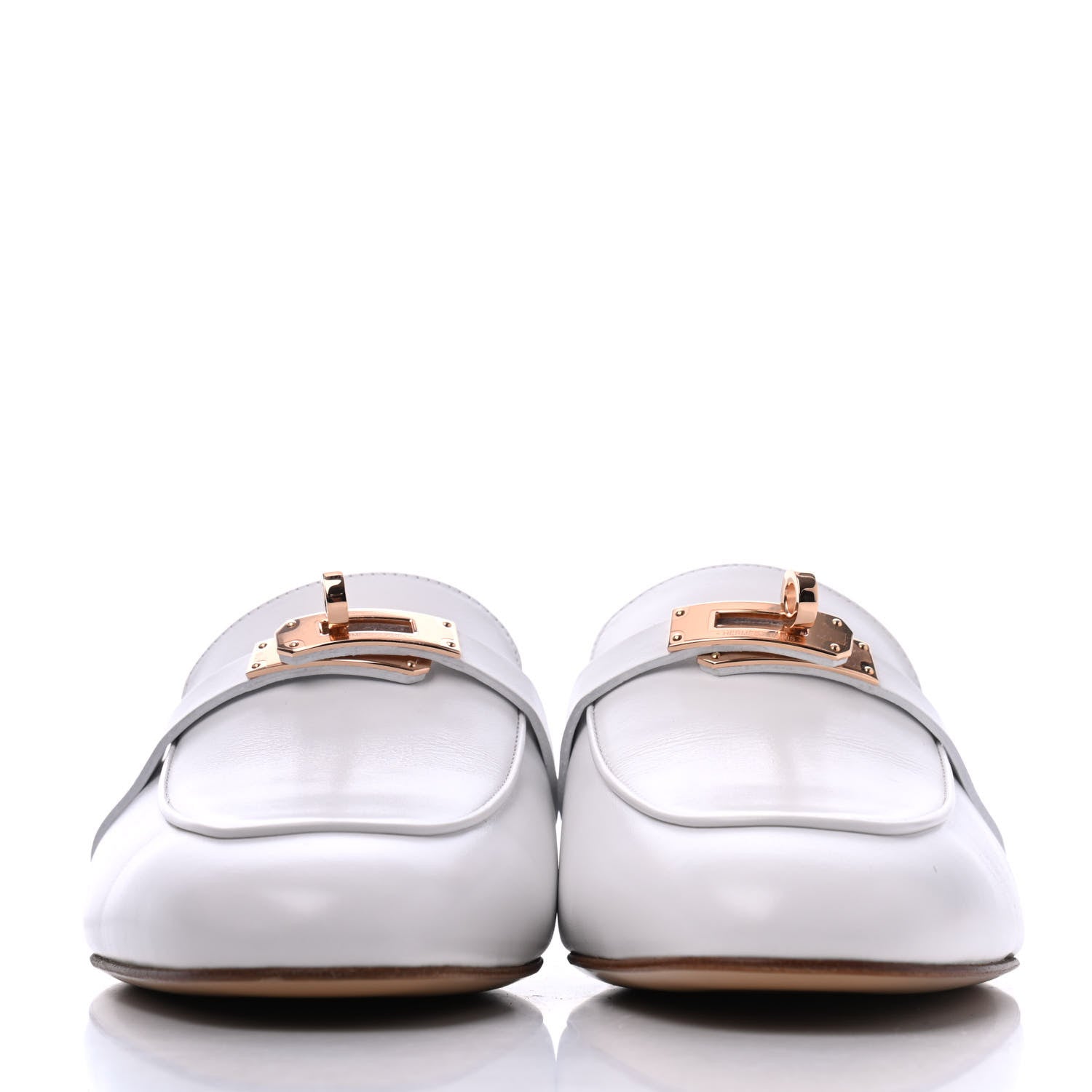 Hermes Calfskin Oz Mules 39.5 White 2 of 11