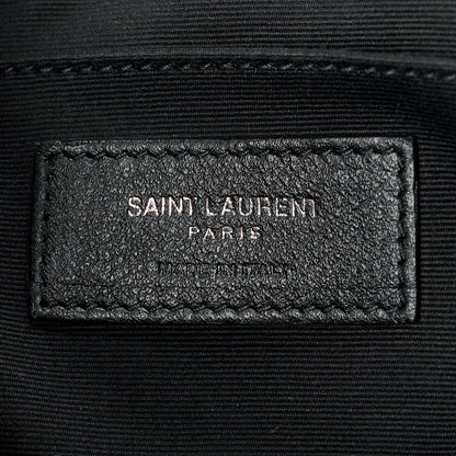 Saint Laurent Calfskin Matelasse Monogram Lou Camera Bag Black 7 of 11