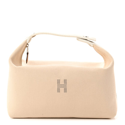 Hermes Canvas Large Bride-A-Brac Pouch Natural 1 of 9
