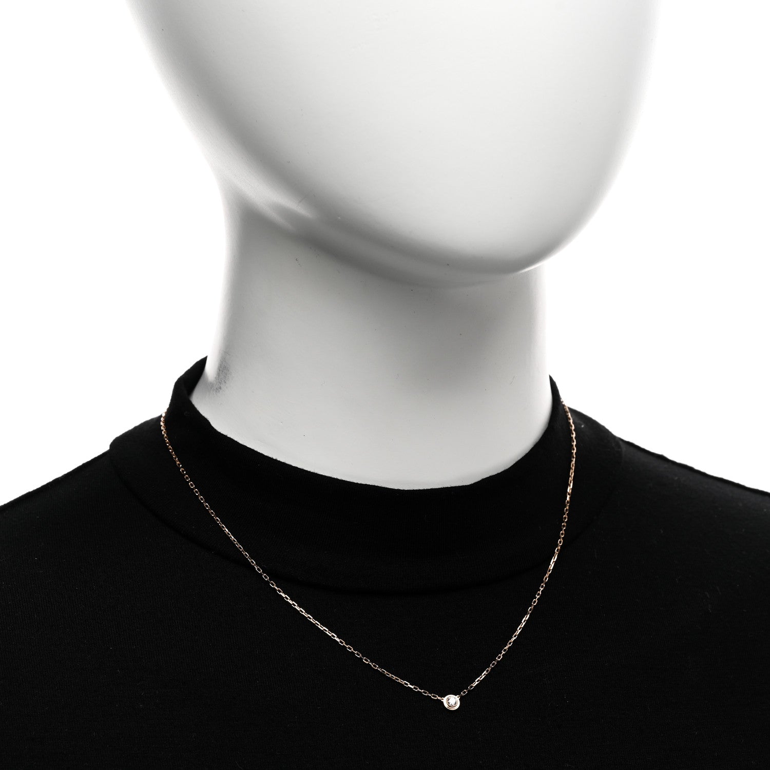 Cartier 18K Pink Gold Diamond SM D'Amour Pendant Necklace 2 of 4