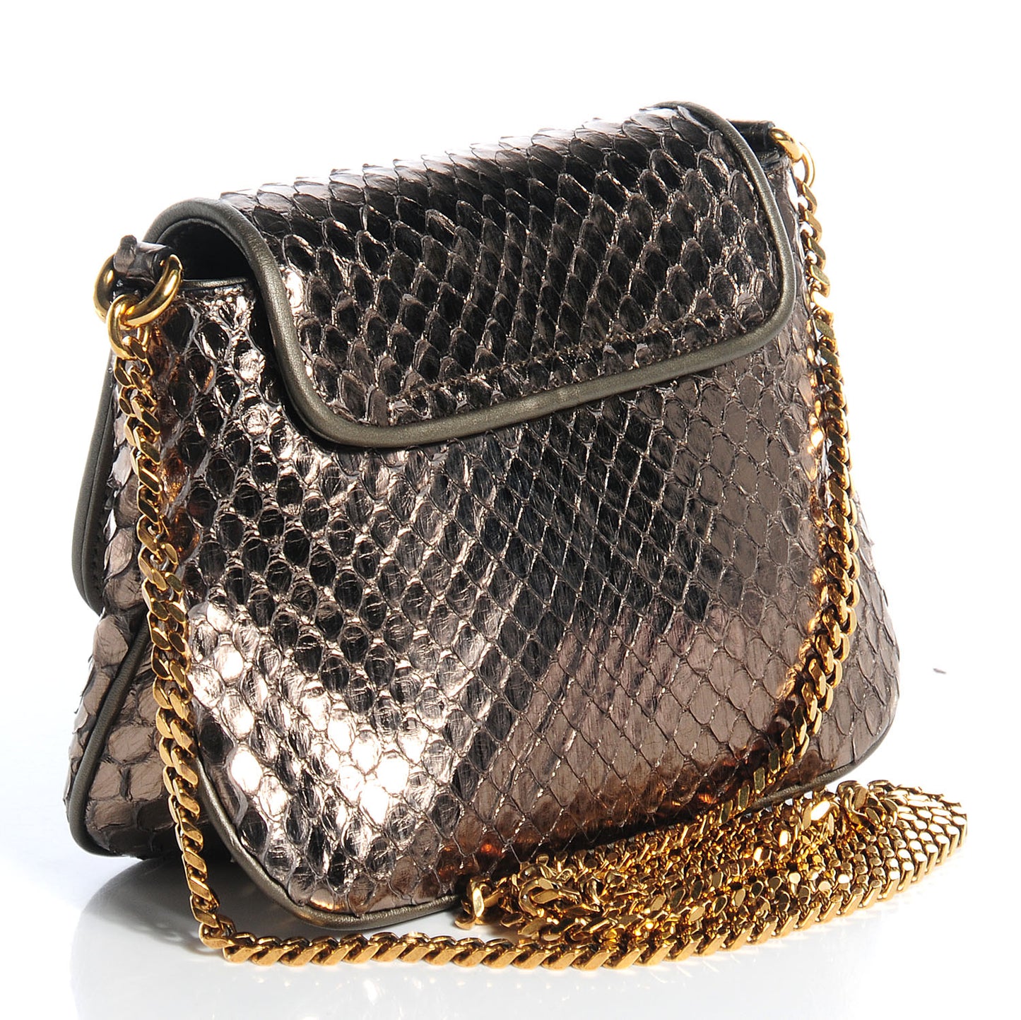 Python Small 1973 Chain Shoulder Bag Gunmetal