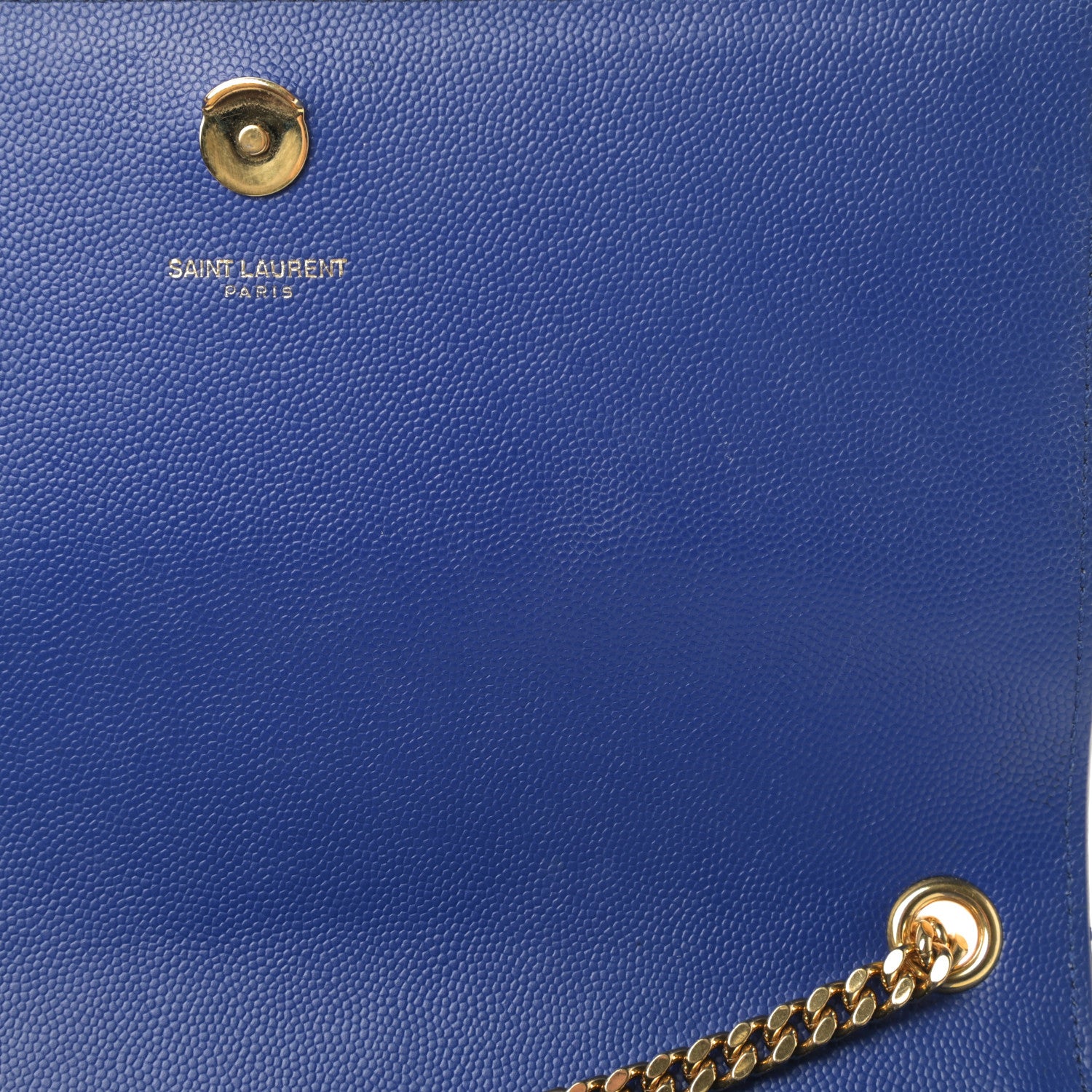 Saint Laurent Grain De Poudre Medium Classic Monogram Kate Satchel Flash Blue 15 of 16