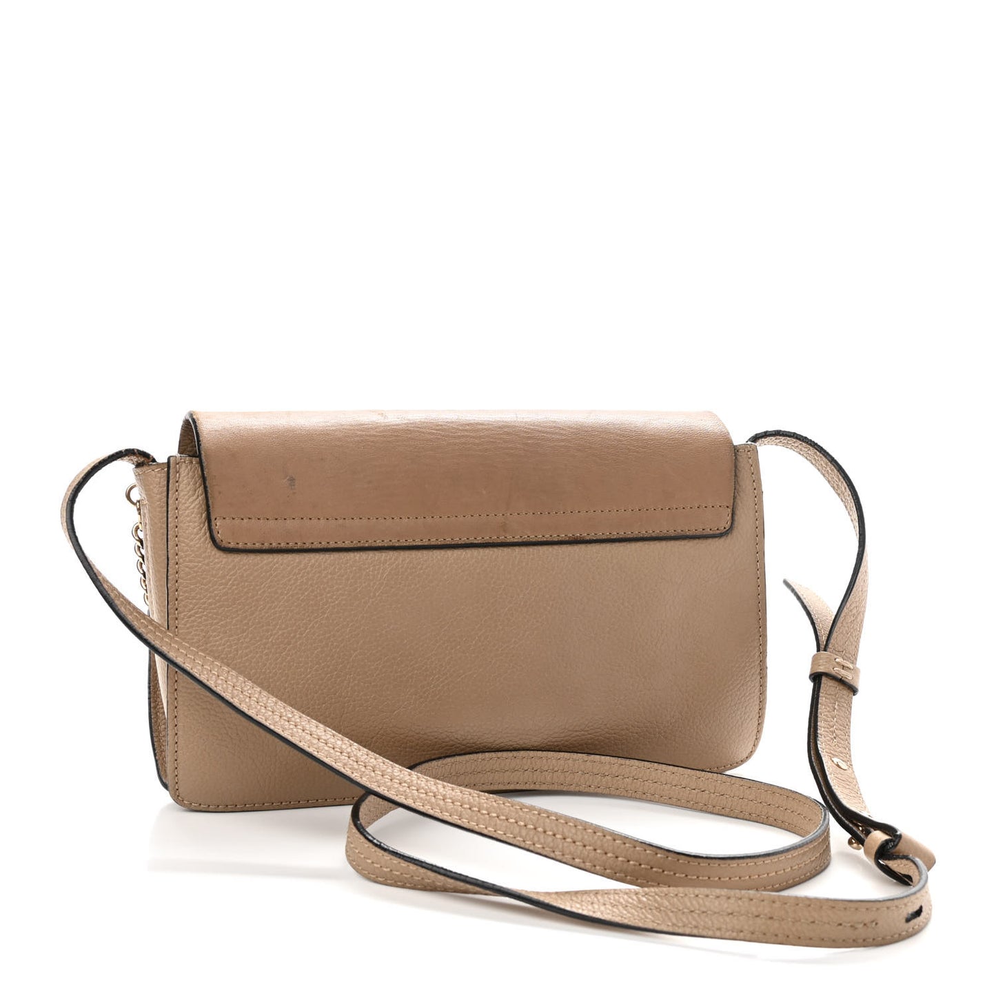 Goatskin Small Faye Shoulder Bag Tan