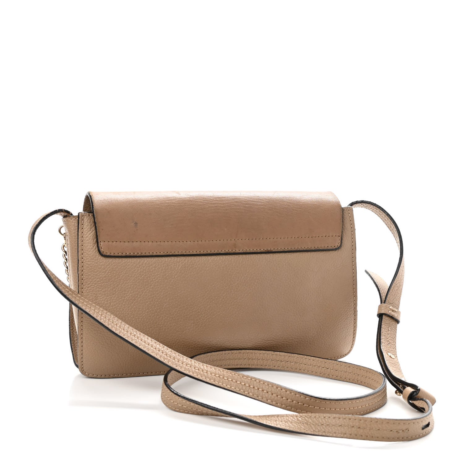 Chloe Goatskin Small Faye Shoulder Bag Tan 3 of 15